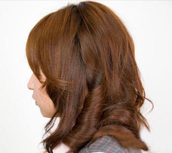 梨花头发型中长发卷发,长发梨花头发尾适合什么卷