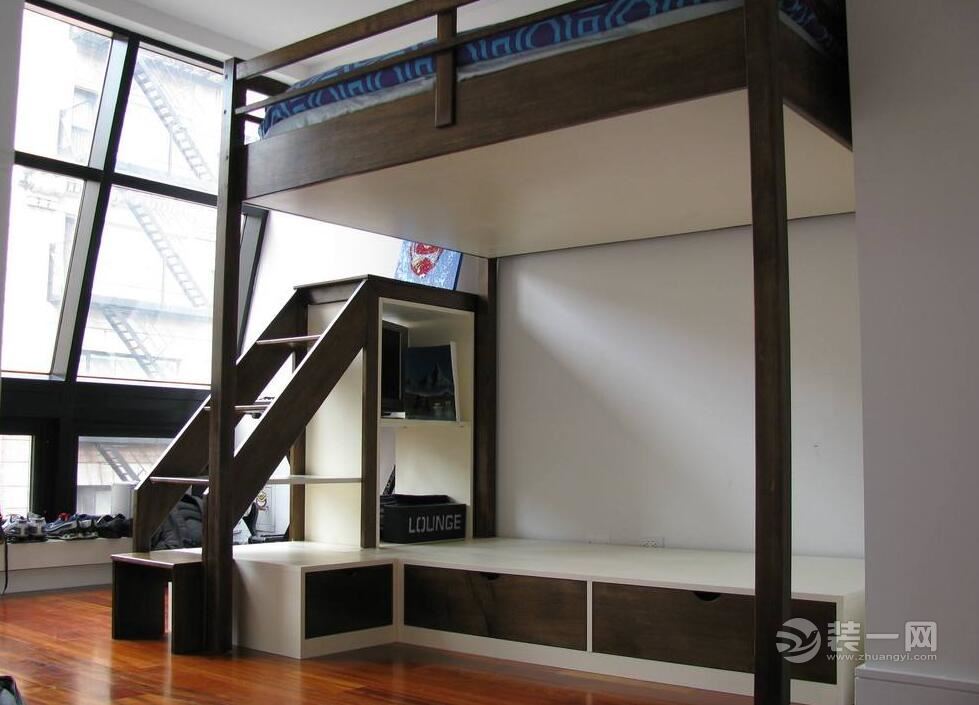 儿童房高低床和衣柜设计,儿童高低床尺寸标准是多少