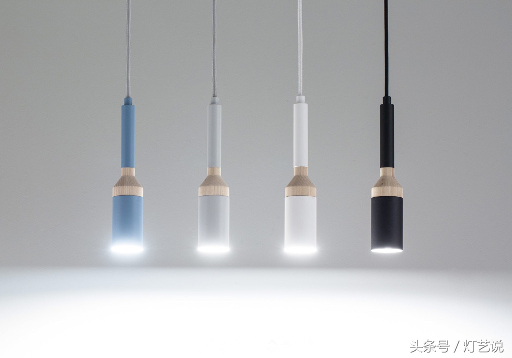 极简风格灯饰搭配真实效果,简约线性灯