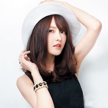 梨花头发型中长发卷发,长发梨花头发尾适合什么卷