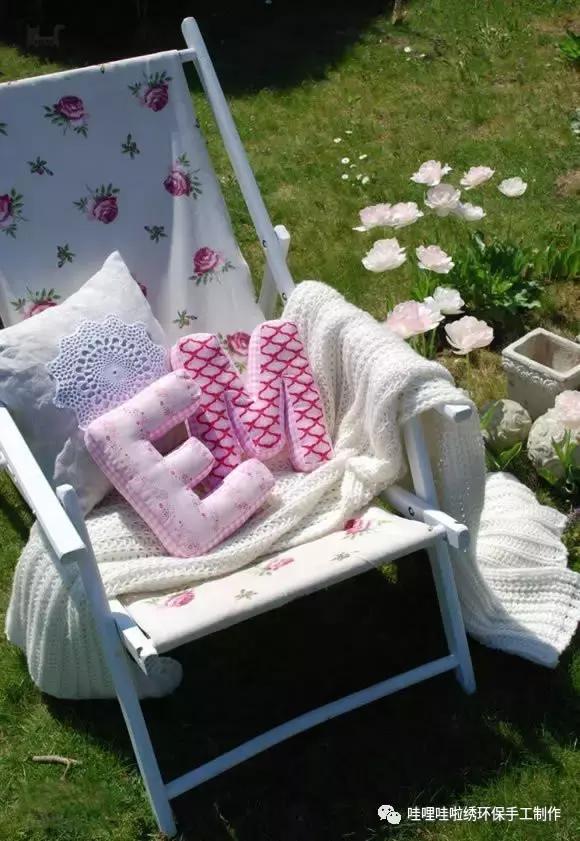 布艺抱枕手工制作大全创意,字母车载抱枕