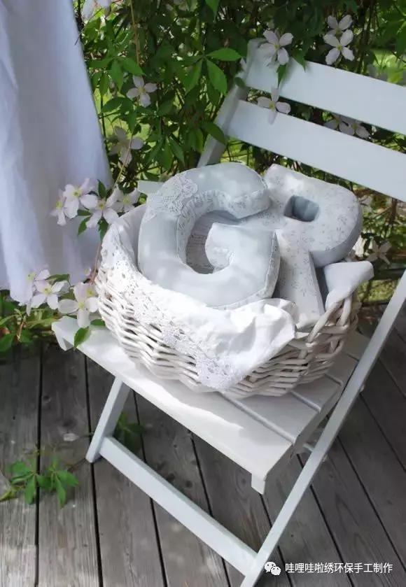 布艺抱枕手工制作大全创意,字母车载抱枕