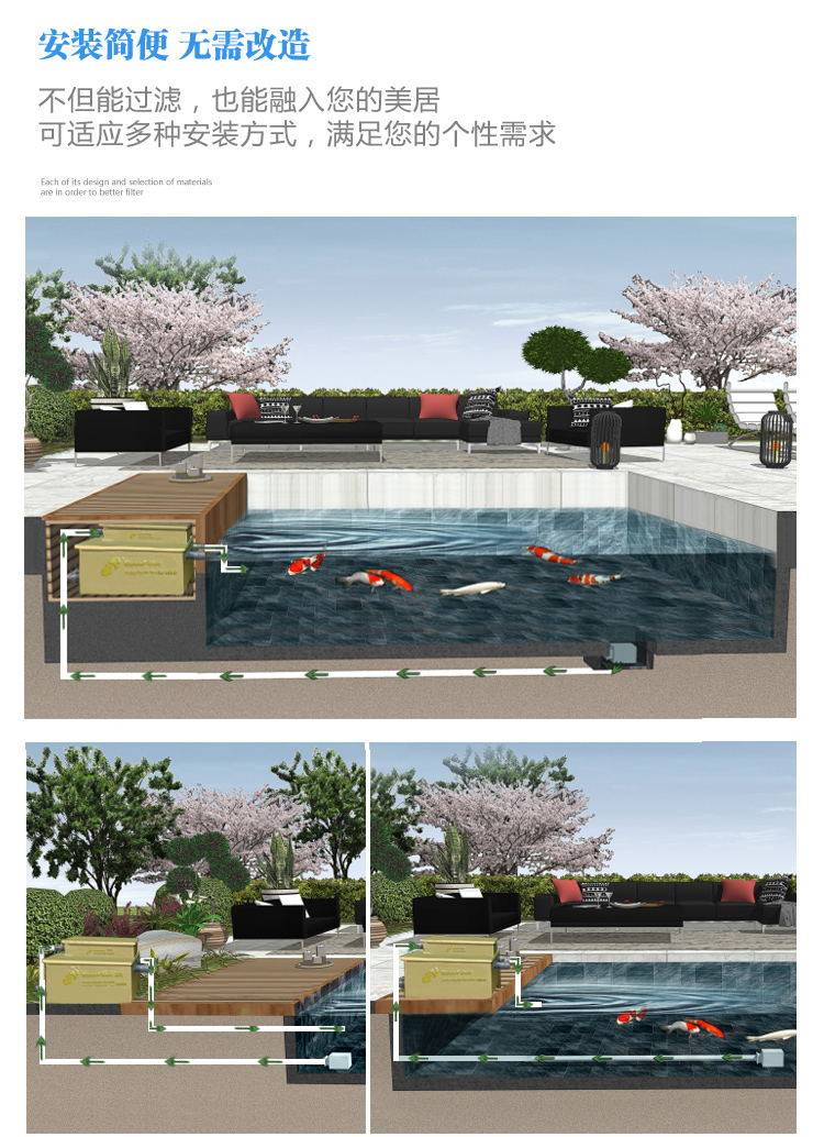 福建家庭园林假山鱼池景观设计,园林鱼池假山流水制作方法大全