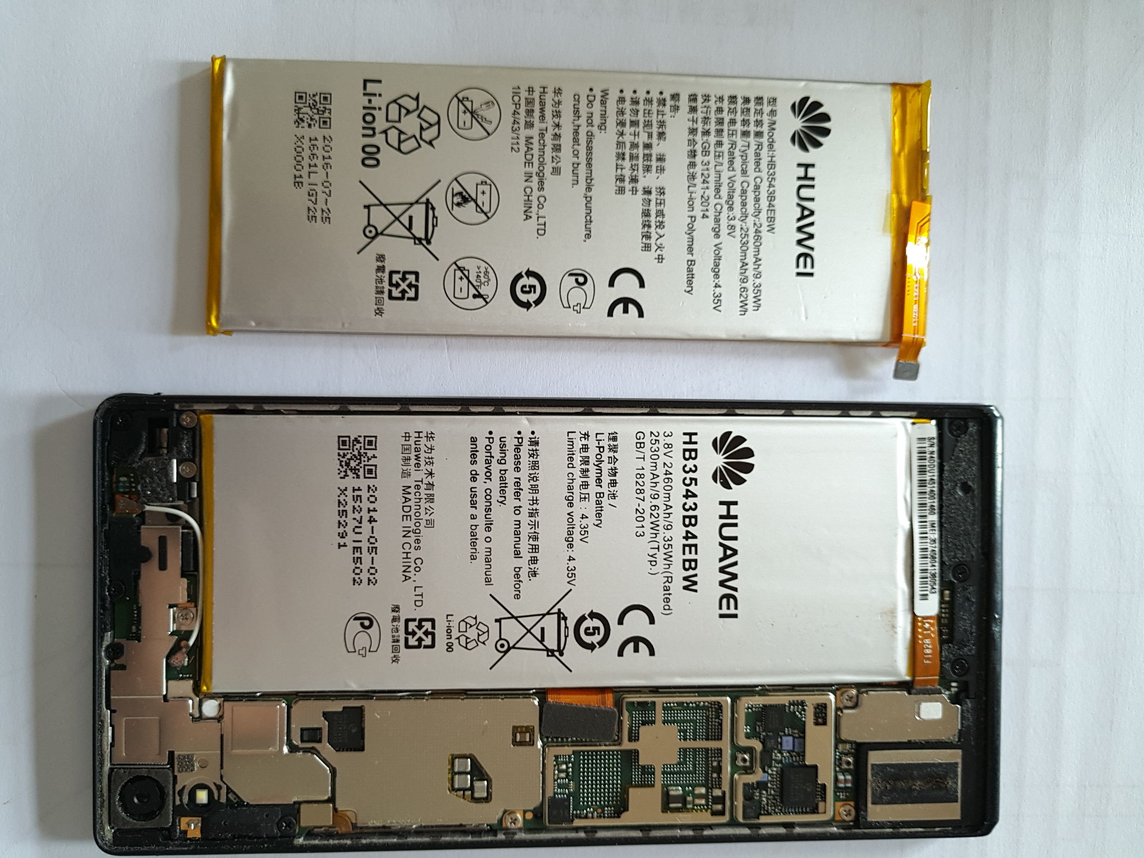 华为p7更换屏幕,p7更换电池教程