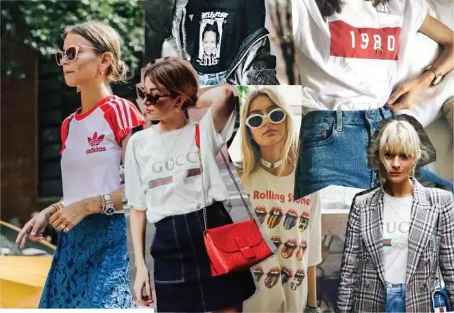 今年t恤怎么穿好看炸了,今年时髦宽松t恤