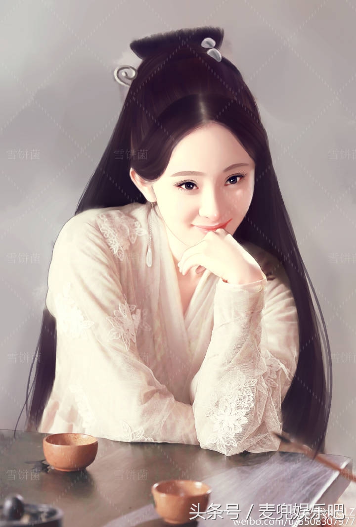 最惊艳的女星手绘图，你最喜欢谁的呢