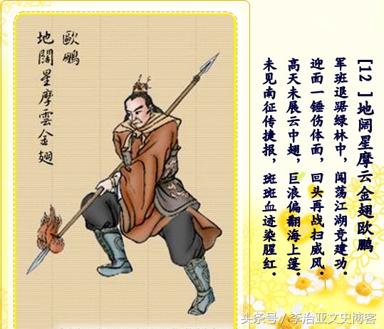 地辟星摩云金翅欧鹏性格特征,摩云金翅欧鹏是怎么上梁山的