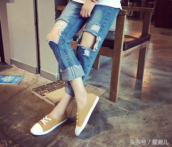 不输大牌的女板鞋好看百搭,好看又少女心高帮板鞋