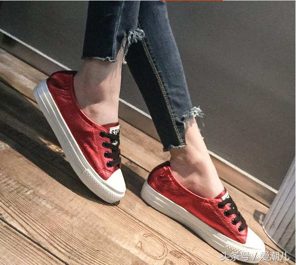 不输大牌的女板鞋好看百搭,好看又少女心高帮板鞋