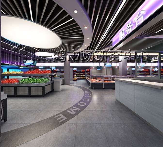 上海农贸市场设计案例哪家好,农贸菜市场设计案例效果图