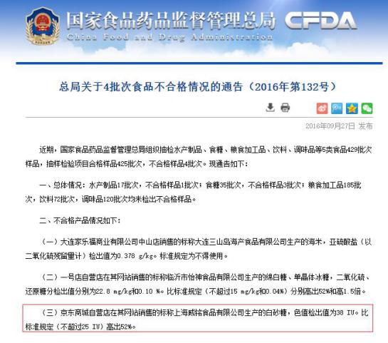 京东变质维生素害孕妇差点流产，猫耳朵又被检出菌落超标