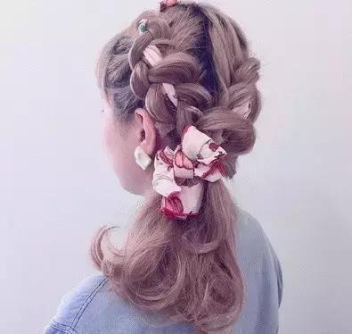 超美丝带编发教程让你仙仙哒,仙气十足的丝带编发