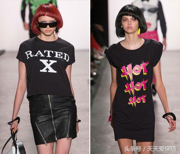 长袖slogantee,怎么穿slogant恤最时髦