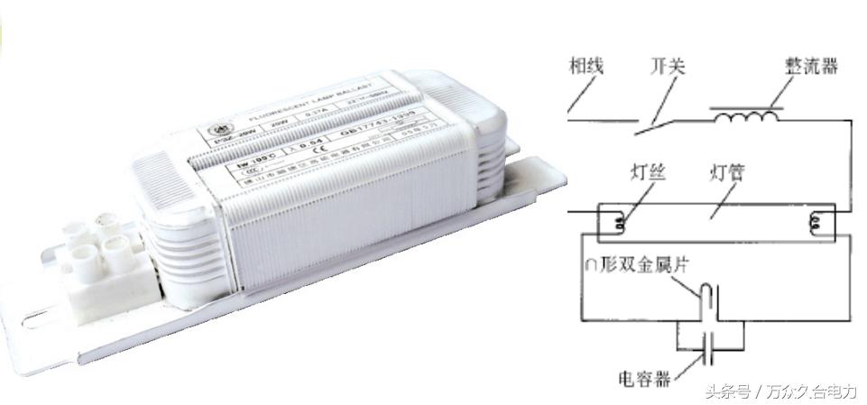 电感镇流器双日光灯管接线图,不用镇流器led日光灯管接线图