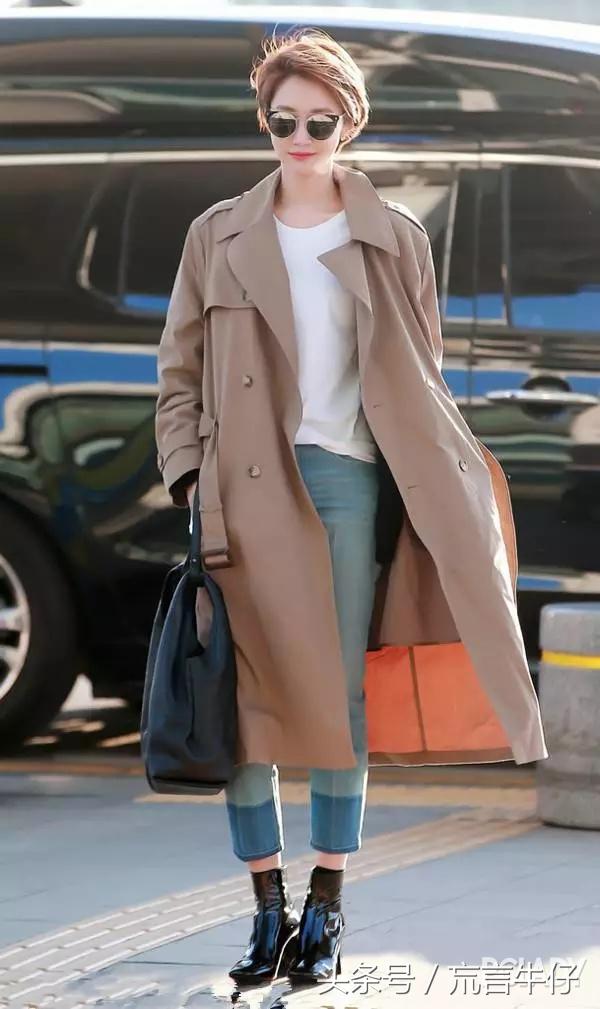 开春针织开衫外套搭配什么内搭,新款时尚牛仔外套风衣