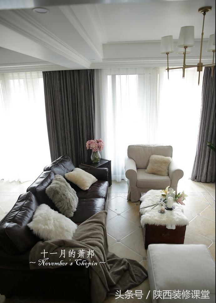 129平复式，三室两厅美式法式混搭