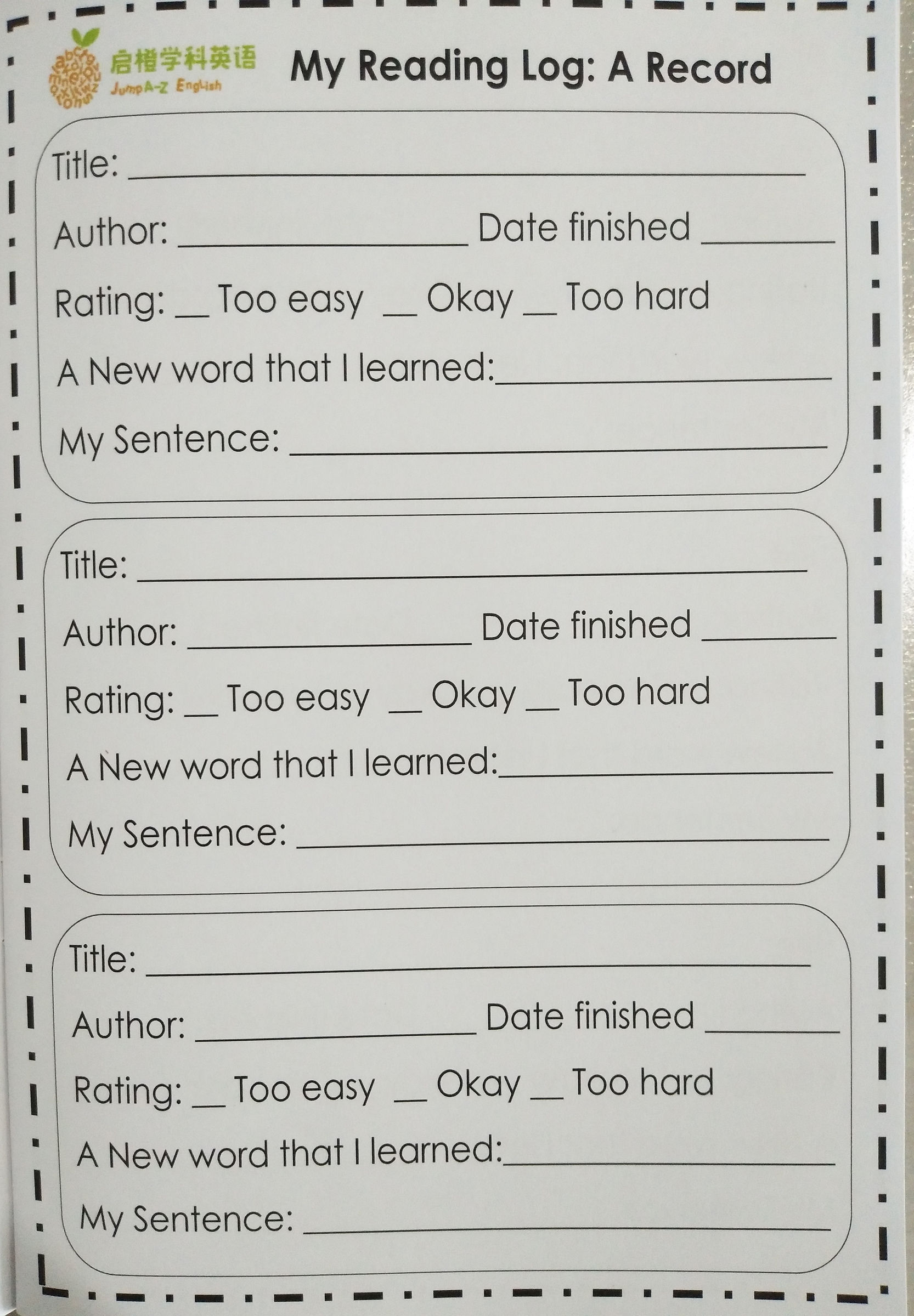 readinglog绘本,readinglog范文初中