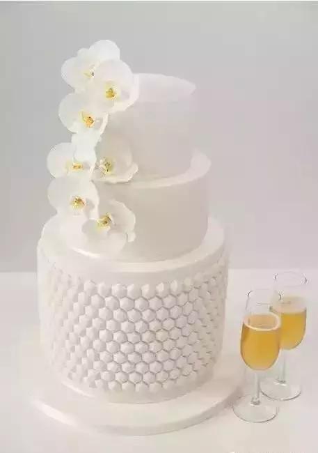 翻糖结婚十周年蛋糕,婚礼翻糖蛋糕ins