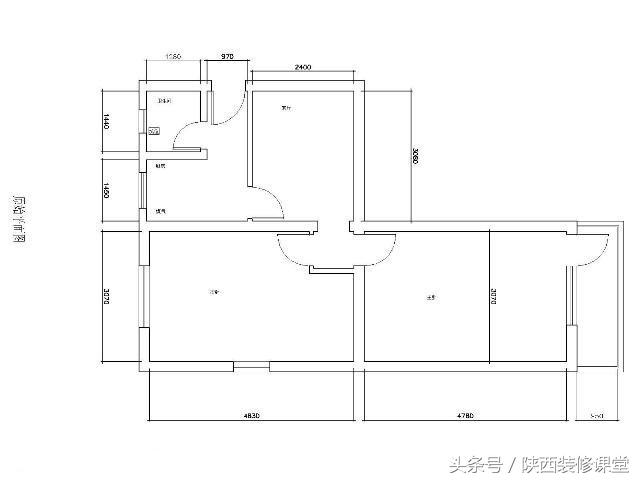 60平二室一厅一厨一卫装修效果图,建60平方两室一厅小户型设计