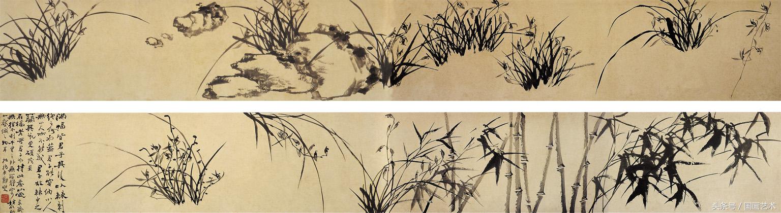 兰图国画图片,国画大师兰草画欣赏