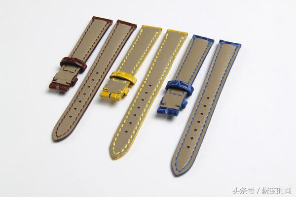 真正的鳄鱼皮表带,暗扣式鳄鱼皮表带