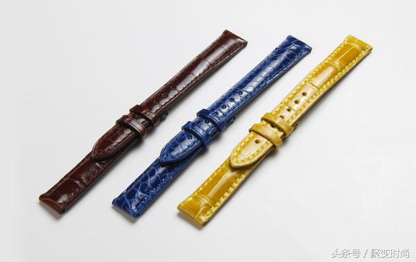 真正的鳄鱼皮表带,暗扣式鳄鱼皮表带