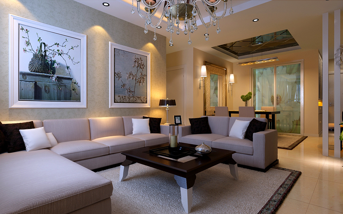 济南文华园130平旧房翻新简欧风格装修设计