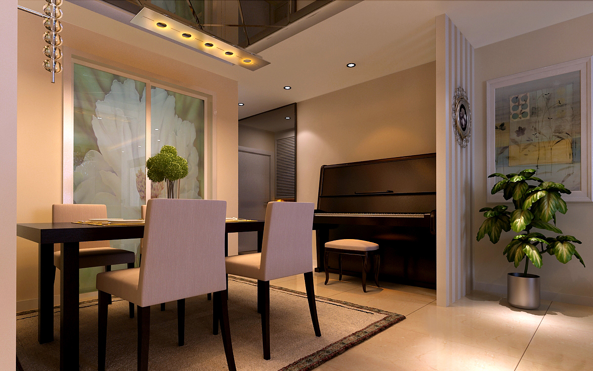 济南文华园130平旧房翻新简欧风格装修设计