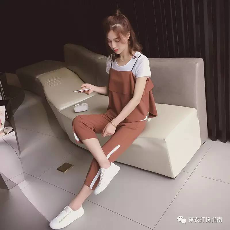 又酷又飒的穿搭套装,高品质爆款套装两个颜色穿搭分享