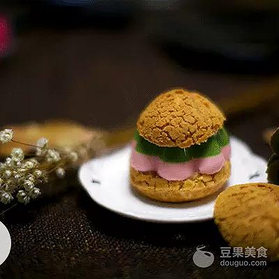 斑斓奶油泡芙,淡奶黑糖珍珠泡芙