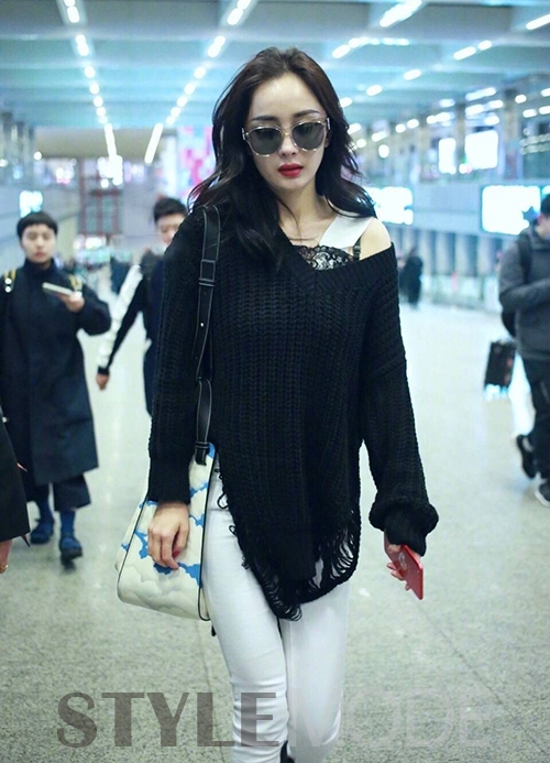 杨幂额头发际线,杨幂发际线教程