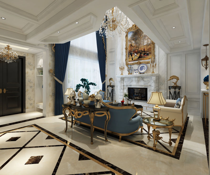 别墅设计|湖墅观止250㎡法式风格|湖光春色浪漫满屋