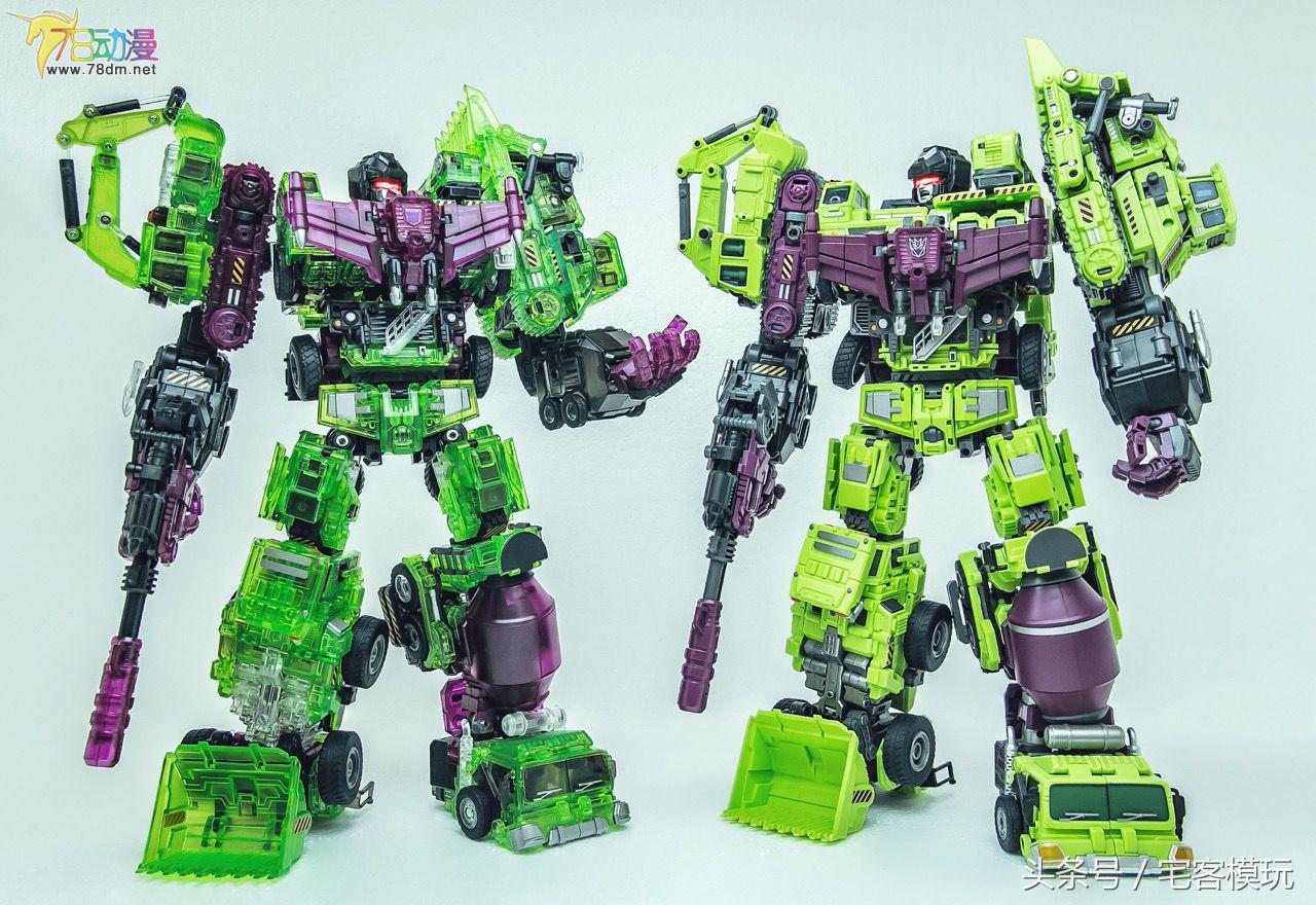 变形金刚大力神模玩,透明版变形金刚大力神推土机