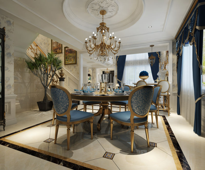 别墅设计|湖墅观止250㎡法式风格|湖光春色浪漫满屋