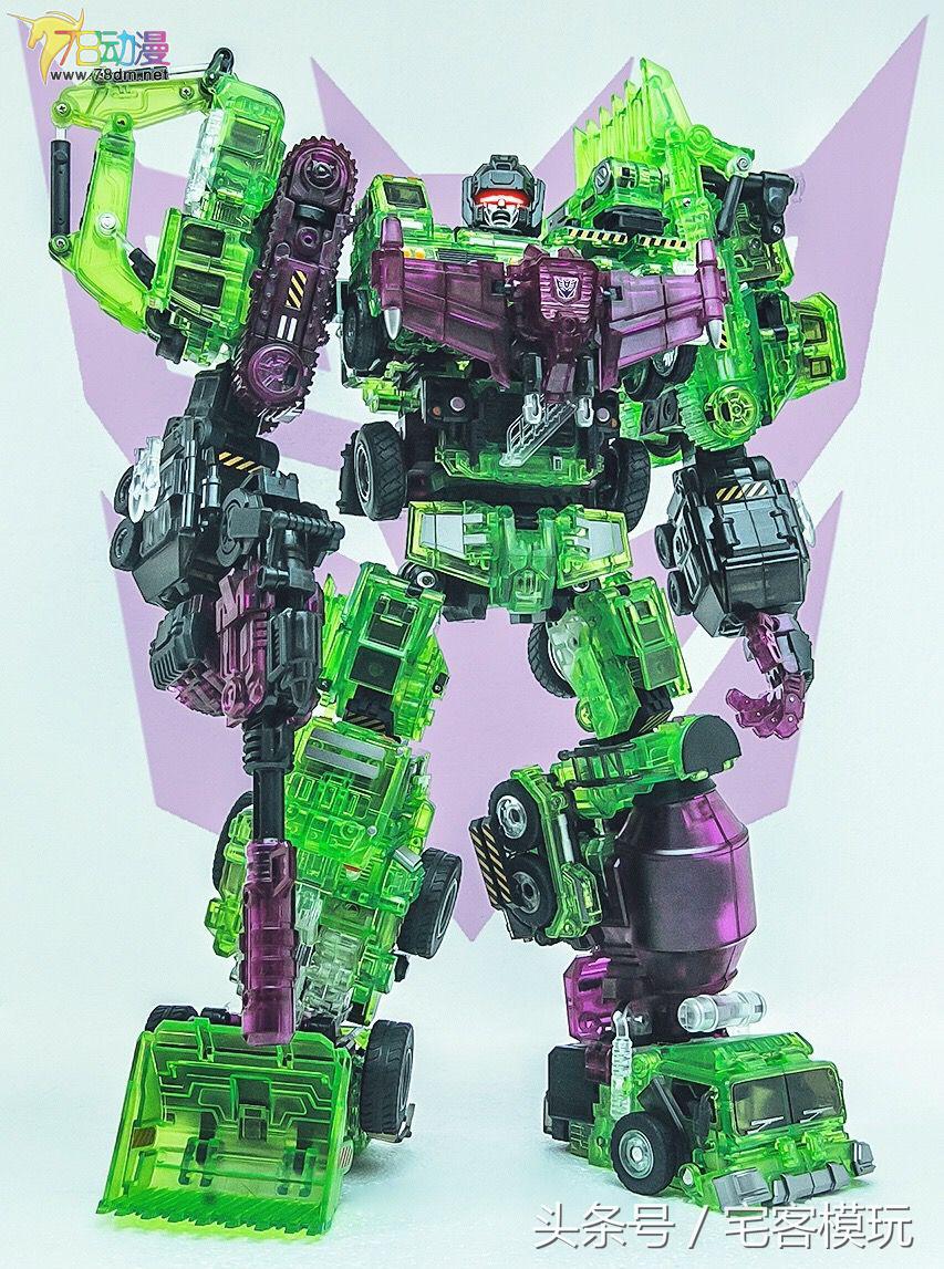 变形金刚大力神模玩,透明版变形金刚大力神推土机