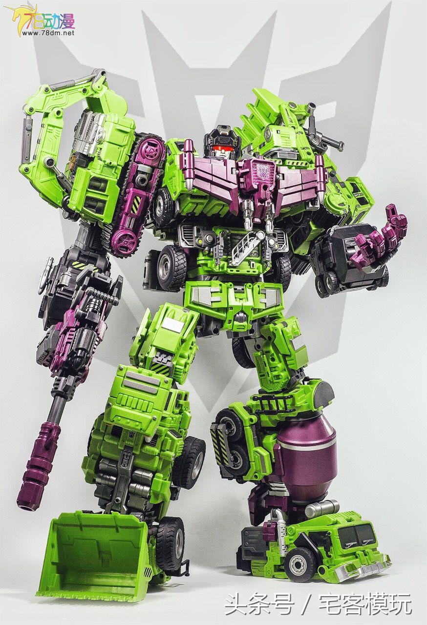 变形金刚大力神模玩,透明版变形金刚大力神推土机