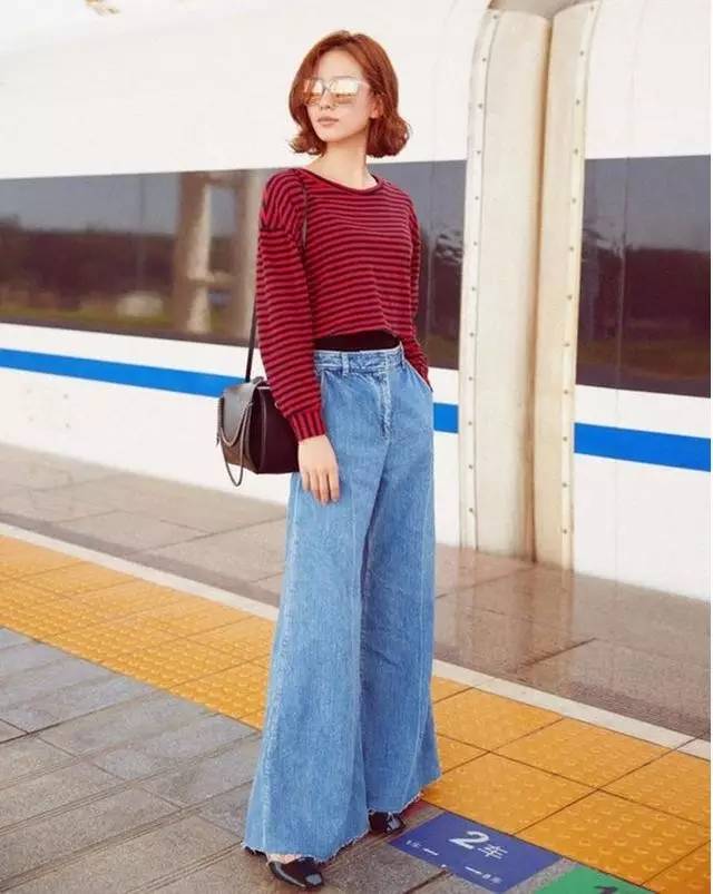 好看的卷裤脚裤子,别再穿阔腿裤了2019年流行这4条