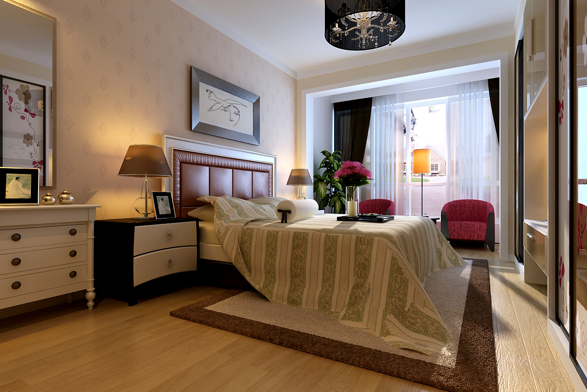 济南文华园130平旧房翻新简欧风格装修设计