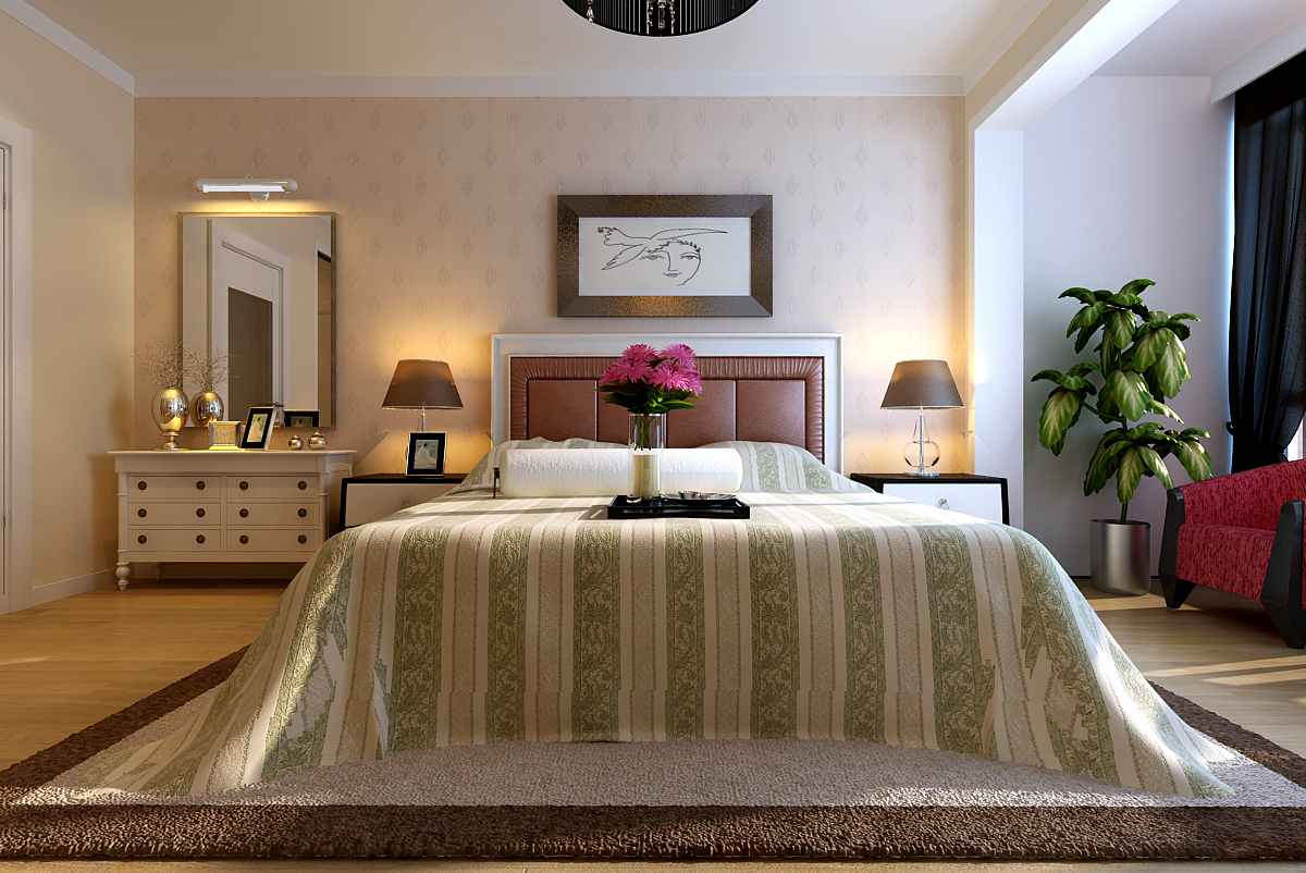 济南文华园130平旧房翻新简欧风格装修设计