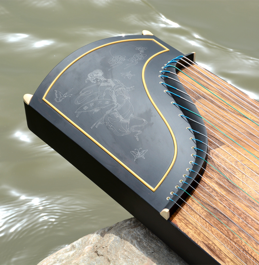 《国色天香》九乐牌非洲檀木古筝