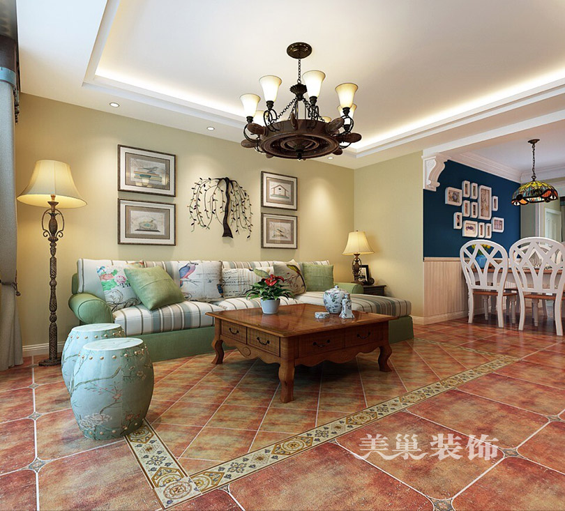 郑州天地湾120平美式乡村不一样的休闲生活