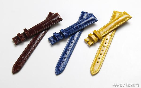 真正的鳄鱼皮表带,暗扣式鳄鱼皮表带