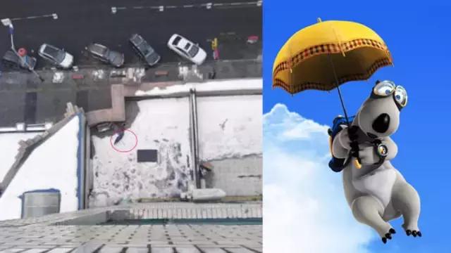 孩子看动画片模仿拿伞跳楼,6岁小男孩模仿动画片撑着伞跳楼