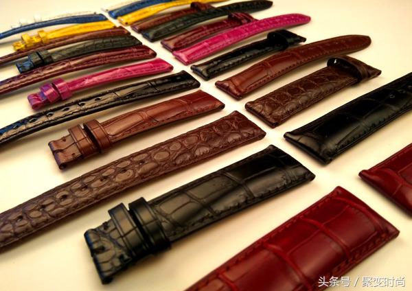 真正的鳄鱼皮表带,暗扣式鳄鱼皮表带