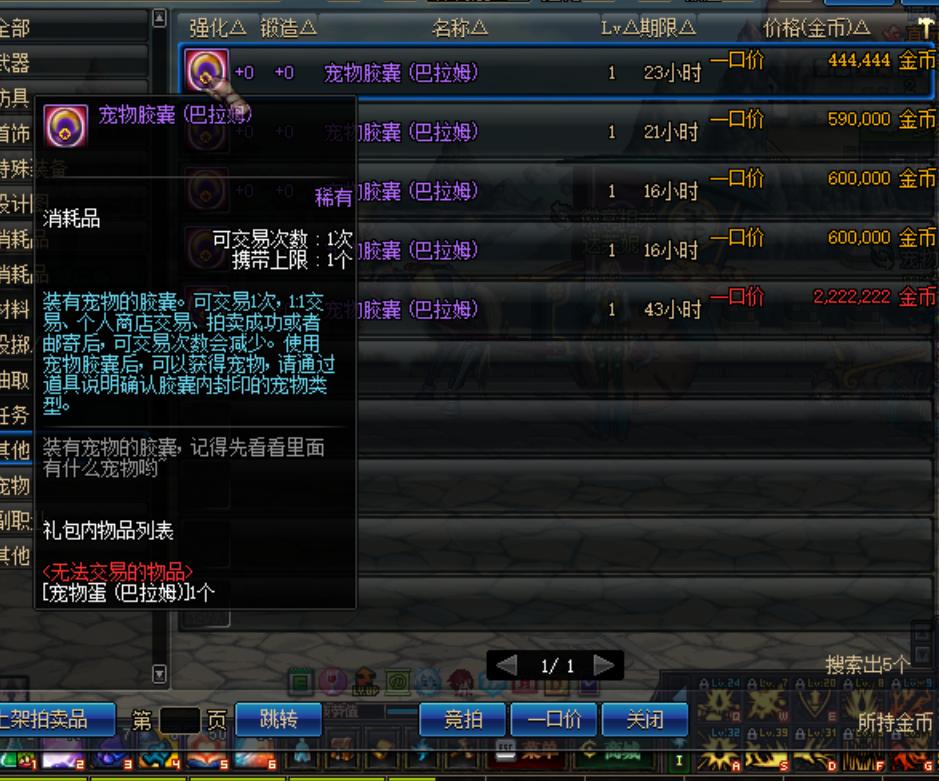 dnf拍卖行宠物购买,dnf宠物幻化拍卖行哪个宠物最好看