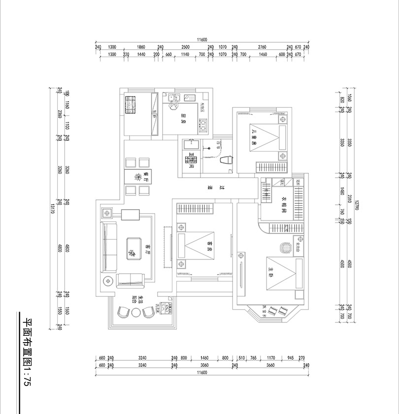 郑州天地湾120平美式乡村不一样的休闲生活