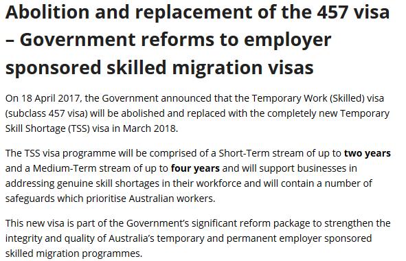 澳大利亚491签证新政策,澳大利亚457签证多久可以转永居