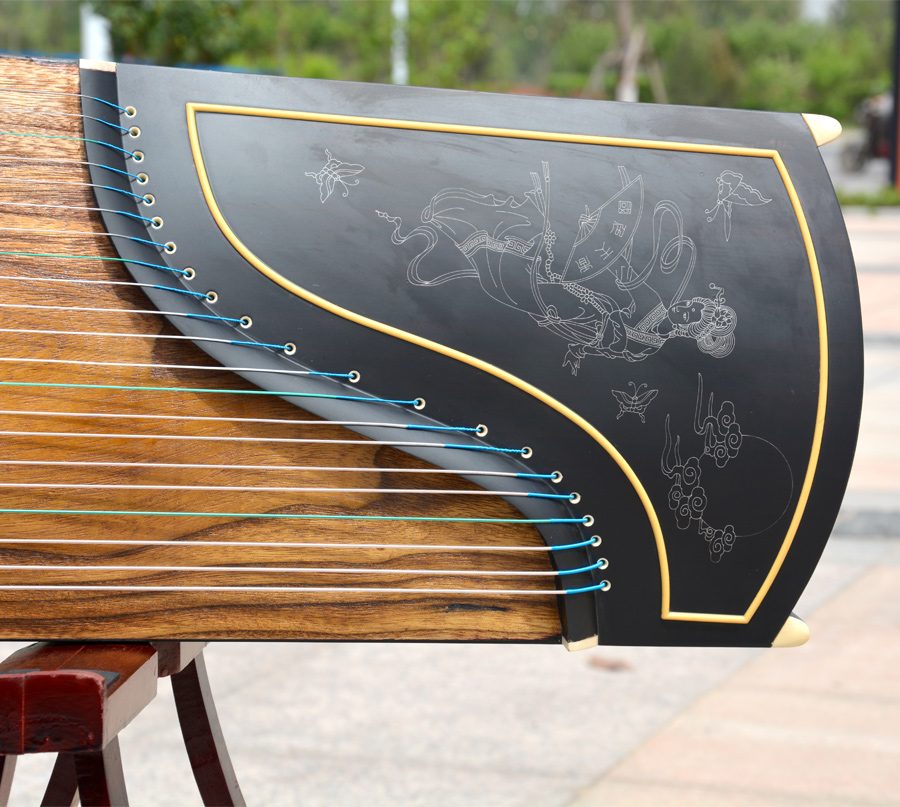 《国色天香》九乐牌非洲檀木古筝