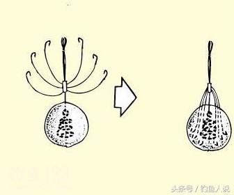海竿爆炸钩钓鲢鳙钓组的安装方法,海竿串钩加爆炸钩钓组