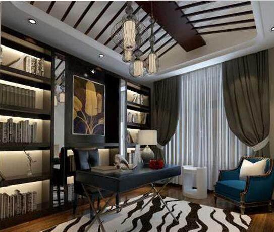 上海正荣国领别墅,正荣国领大平层青涩风格装修